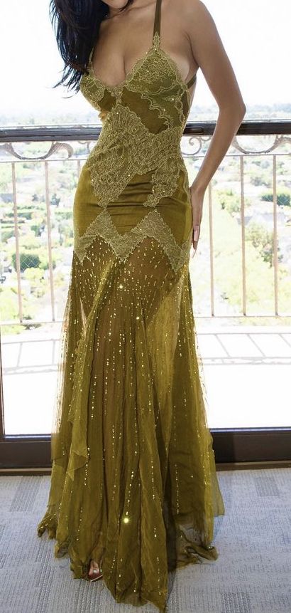 Beatuy Mermaid Sequins Lace Tulle Prom Dresses Long Prom Gowns With Slit Main image