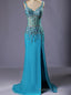 Mermaid Prom Long Real Photo Formal Spaghetti Strap Prom Dress