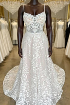 Mermaid Lace/Tulle  A-Line Wedding Dress With Open Back