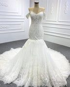 Mermaid Lace Wedding Off The Shoulder Bridal Gown