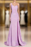 Mermaid One Shoulder Long Bridesmaid Dress