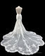 Mermaid Open Back Wedding Dresses Sweep Train Appliques