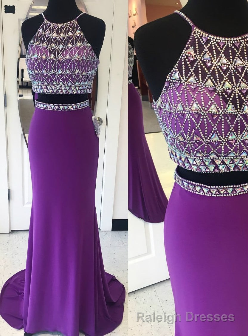 Mermaid Prom Dress Purple Prom Dress Long Prom Dress, Sexy Main image