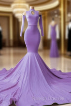 Mermaid Satin Cold Shoulder Prom Dress
