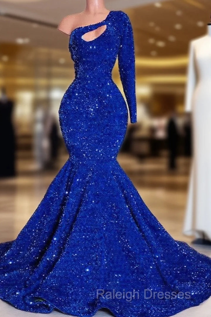 Mermaid Sequin One Shoulder Prom Dress Main image