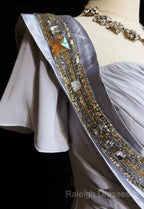 Mermaid Spaghetti Strap Chiffon Beaded Sequin Long Prom Dress Embroidered Applique Evening Gown