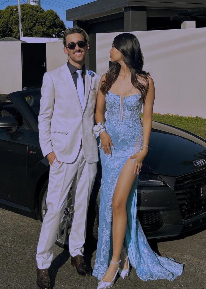 Mermaid Spaghetti Straps Appliques Prom Dress