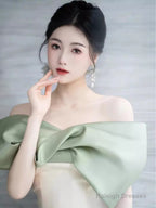 Mermaid Strapless Satin Party Dress Long Prom Dress