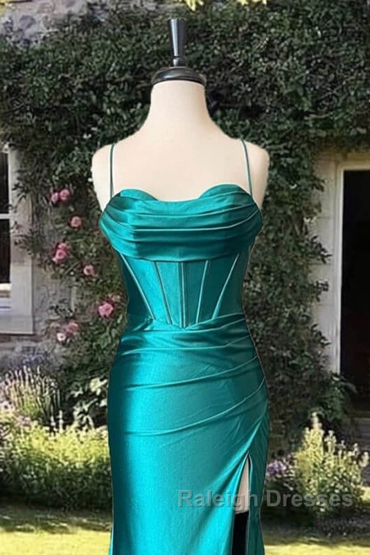 Mermaid Sweetheart Corset Back Satin Dress Secondary image