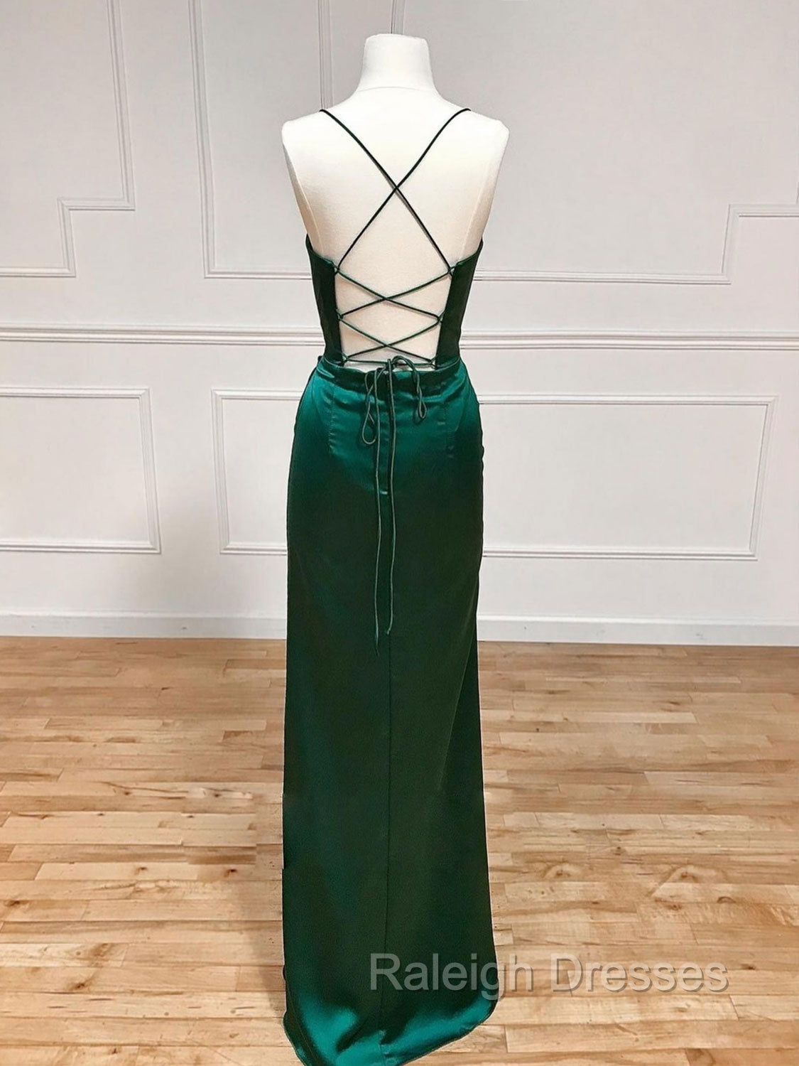 Mermaid Sweetheart Neck Green Long Prom Dress, Green Formal Evening Dress Secondary image