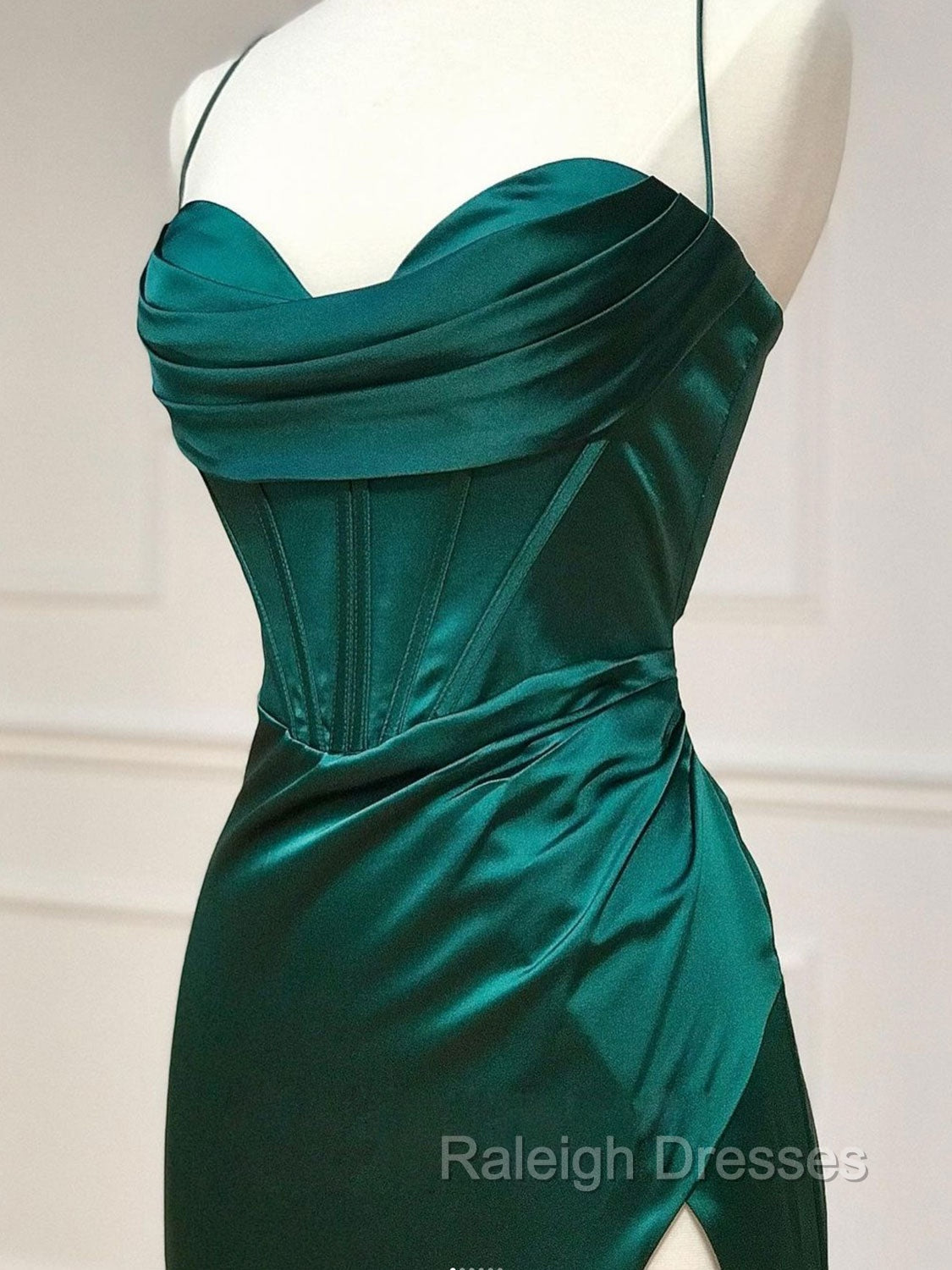 Mermaid Sweetheart Neck Green Long Prom Dress, Green Formal Prom Dress