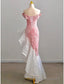 Mermaid / Trumpet Prom Dress Prom Floor Length Sleeveless Off Shoulder Tulle with Pearls Sequin
