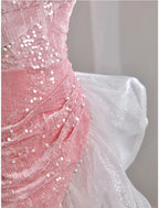 Mermaid / Trumpet Prom Dresses Party Dress Evening Party Floor Length Sleeveless Off Shoulder Tulle With Pearls Sequin