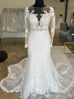 Mermaid Tulle/Lace Wedding Dresses With Long Sleeves