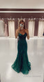 Mermaid V Neck Dark Green Prom Dress Stunning Prom Dress