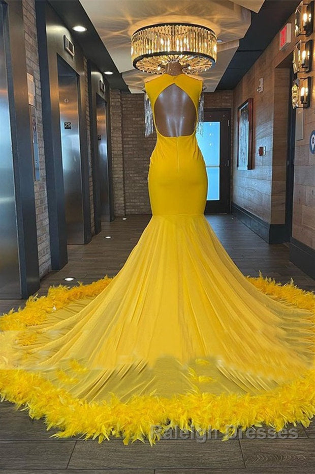 Mermaid V Neck Sequined Beaded Floor Length Sleeveless Open Back Prom Dresses Secondary image