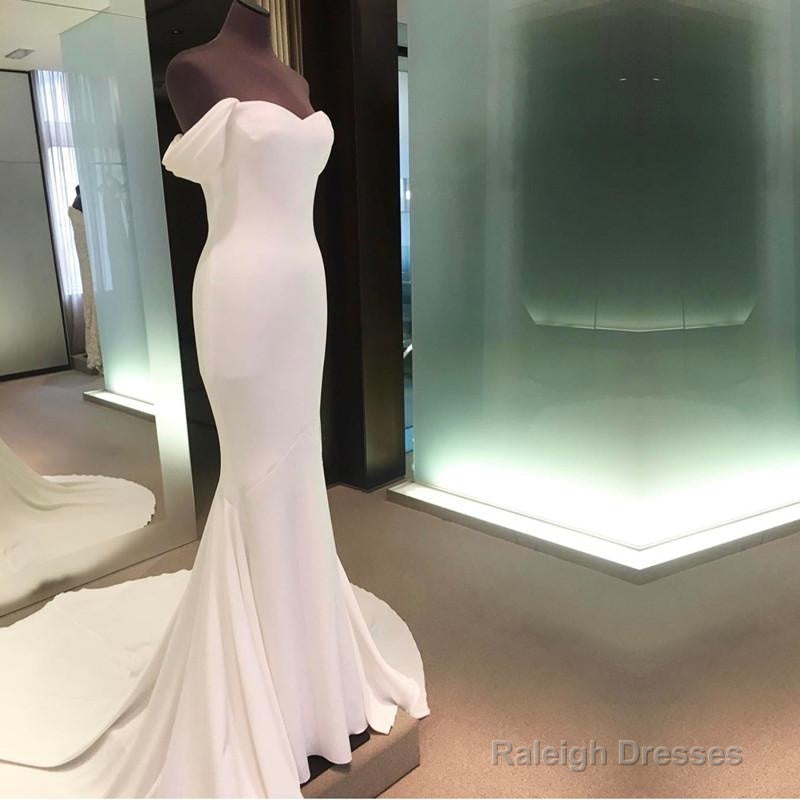 Mermaid Wedding Dresses Sweetheart Court Train With Off Shoulder