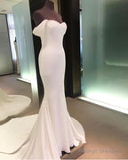 Mermaid Wedding Dress Sweetheart Court Train With Off Shoulder