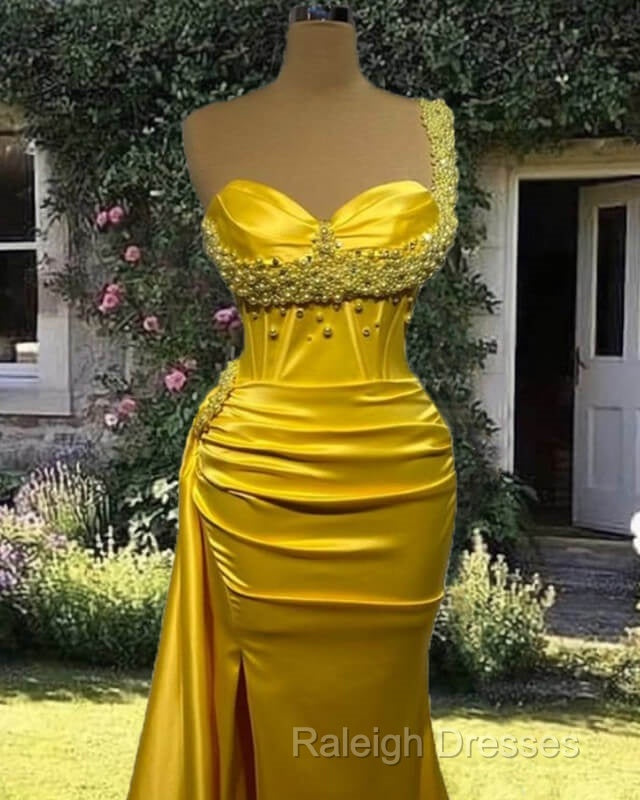 Mermaid Yellow Pearl Strap Dress Secondary image