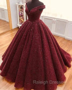 Mexican Quinceanera Dresses Ball Gown Sequin Off Shoulder