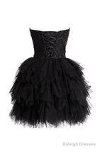 Mini Princess Strapless Homecoming Dresses Short Prom Dresses
