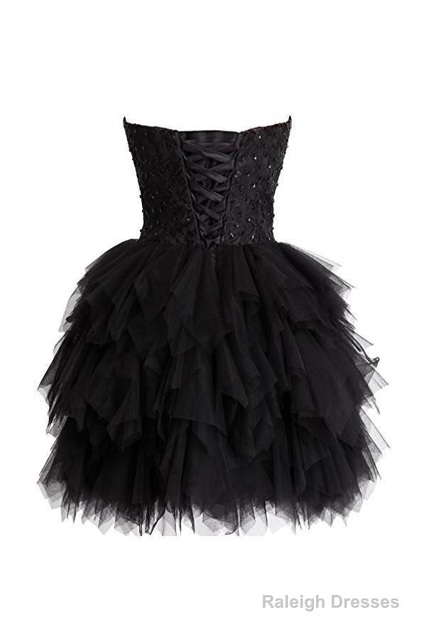 Mini Princess Strapless Homecoming Dresses Short Prom Dresses