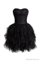 Mini Princess Strapless Homecoming Dresses Short Prom Dresses