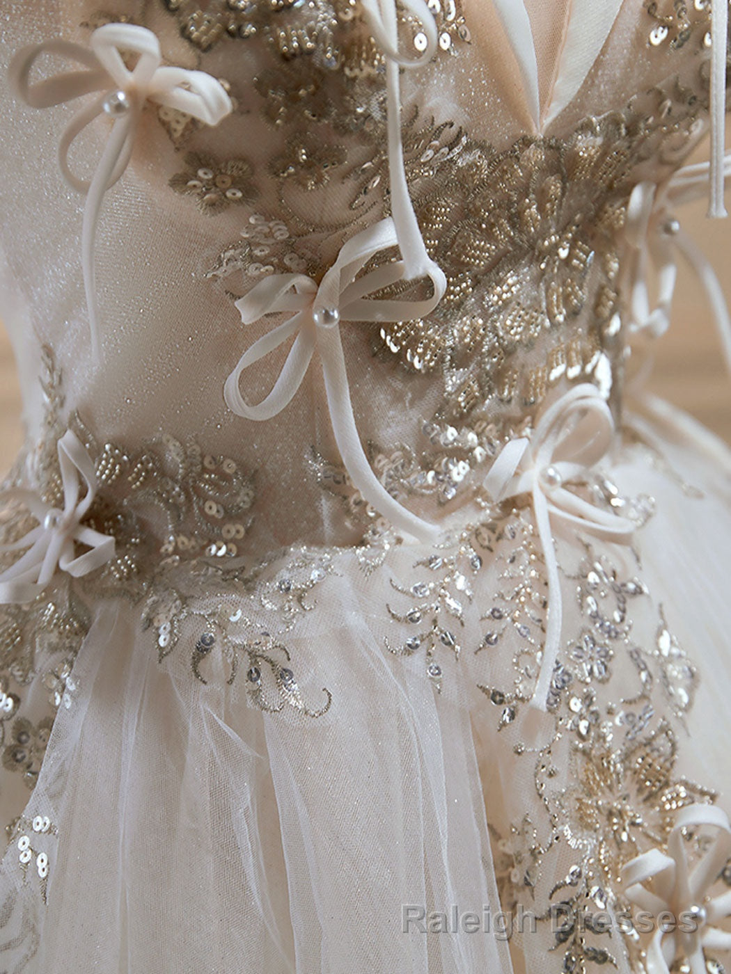 Mini/Short Light Champagne Prom Dress, Short Puffy Homecoming Dresses