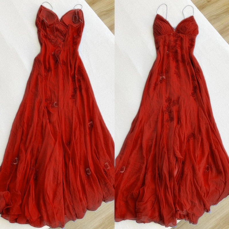 Modest A-Line Spaghetti Straps Prom Dress 21Th Birthday Outfits