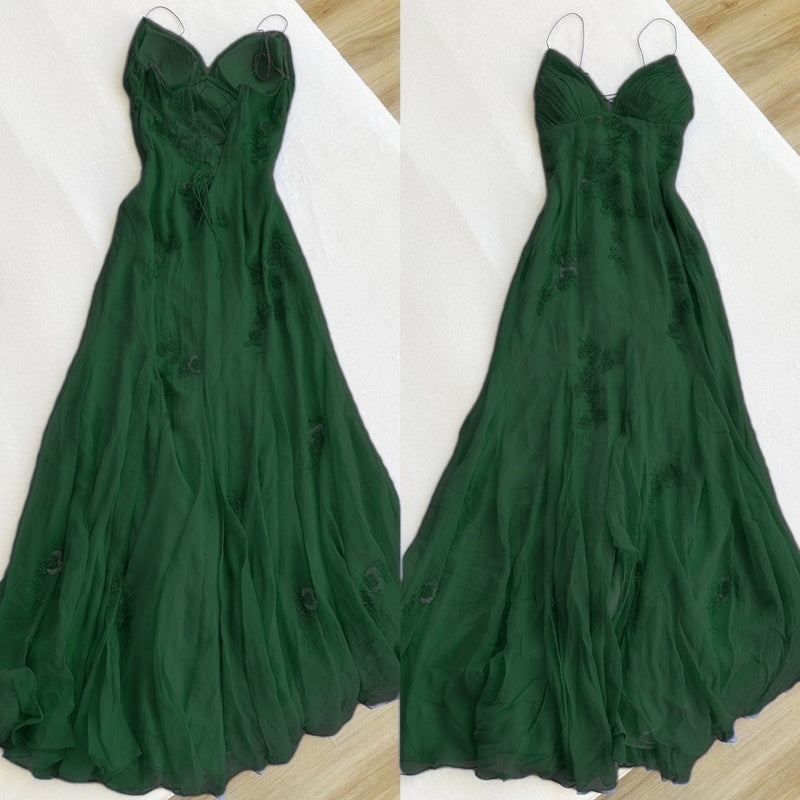 Modest A-Line Spaghetti Straps Prom Dress 21Th Birthday Outfits