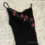 Modest Black Long Prom Dresses With Flowers 22Th Birthday Outfits