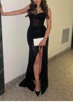 Modest Mermaid Black Prom Dress 21Th Birthday Outfits