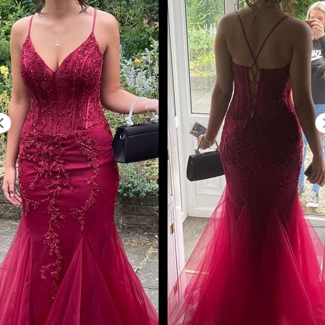 Modest Mermaid Spaghetti Straps Burgundy Sequin Prom Gowns 23Rd Birthday Dresses Prom Dress 20Th Birthday Outfits
