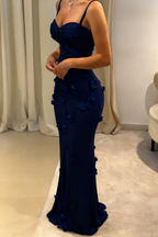 Modest Mermaid Spaghetti Straps Light Sky Blue Prom Dress Long Prom Dresses 21St Birthday Outfits Graduation Dresses