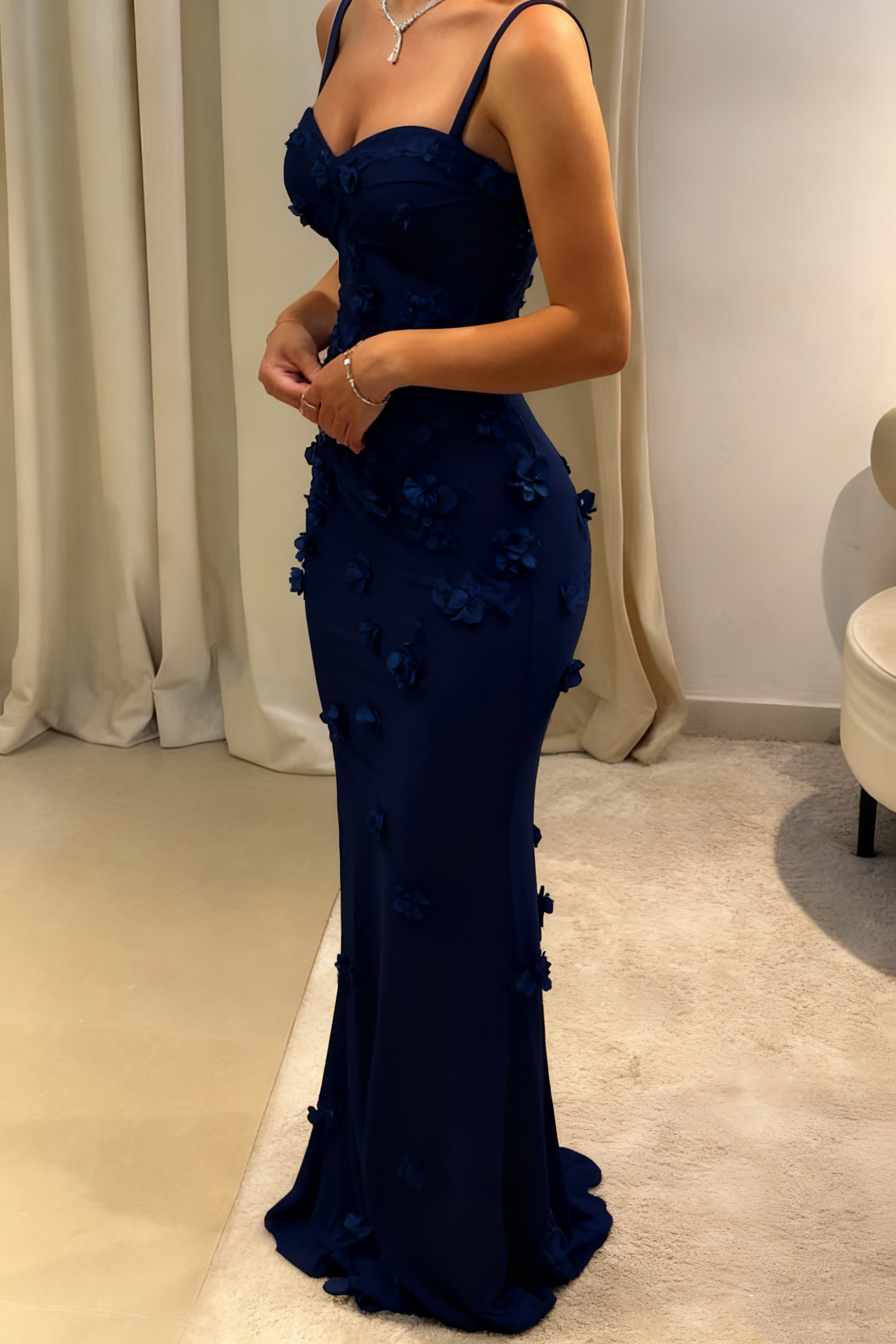 Modest Mermaid Spaghetti Straps Light Sky Blue Prom Dress Long Prom Dresses 21St Birthday Outfits Graduation Dresses