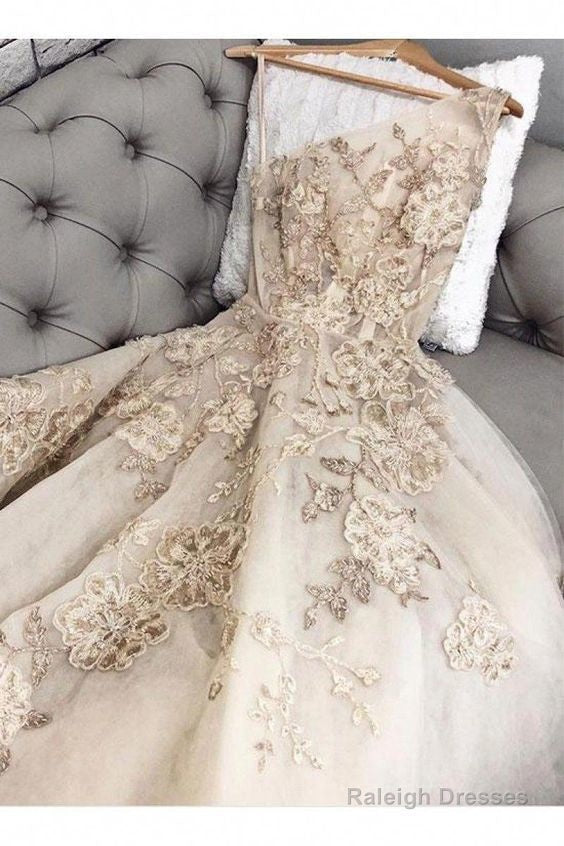 Modest Prom Dresses Long With Lace Tulle Prom Gowns Main image