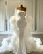 Modest Satin Mermaid Prom Dress With Wrap Strapless Customise Prom Gown
