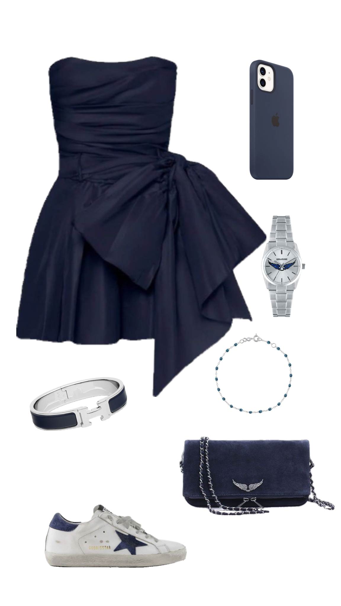 Vintage Navy Blue Strapless Bowkont Short Prom Dresses Homecoming Dresses