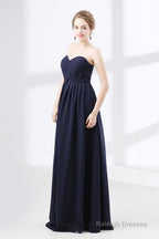 Sweetheart Chiffon A Line Bridesmaids Dresses