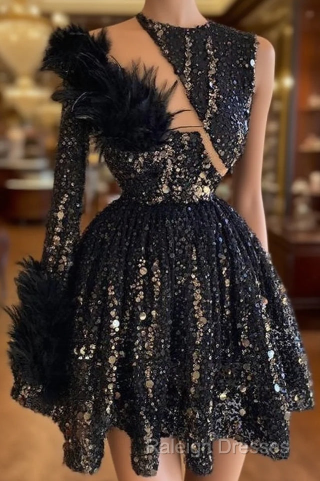 New Arrival Black A-Line Homecoming Dresses