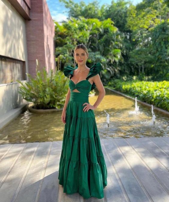New Arrive Green Prom Dresses Prom Gowns Long Prom Dress Main image