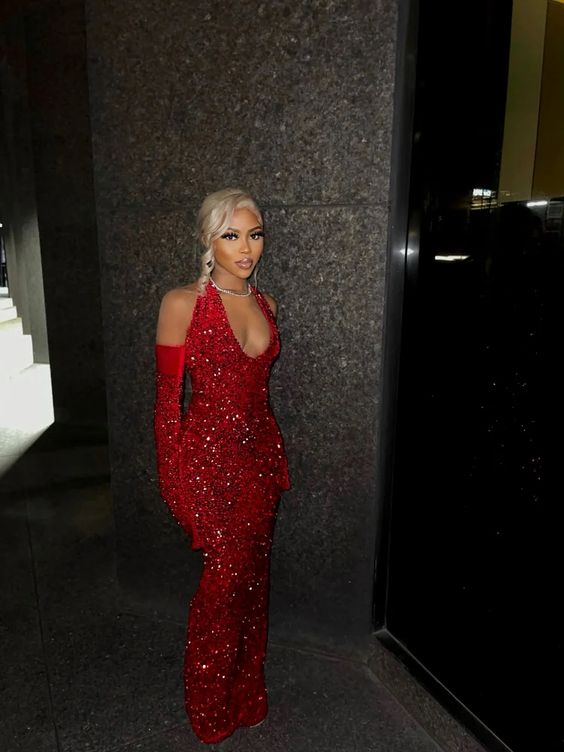 New Arrive Red Prom Gowns Prom Dresses Long Prom Dresses Secondary image