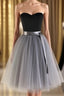 New High Quality Charming Prom Dress A Line Cocktail Prom Dress Chiffon Homecoming Dress Knee-Length Short Dress