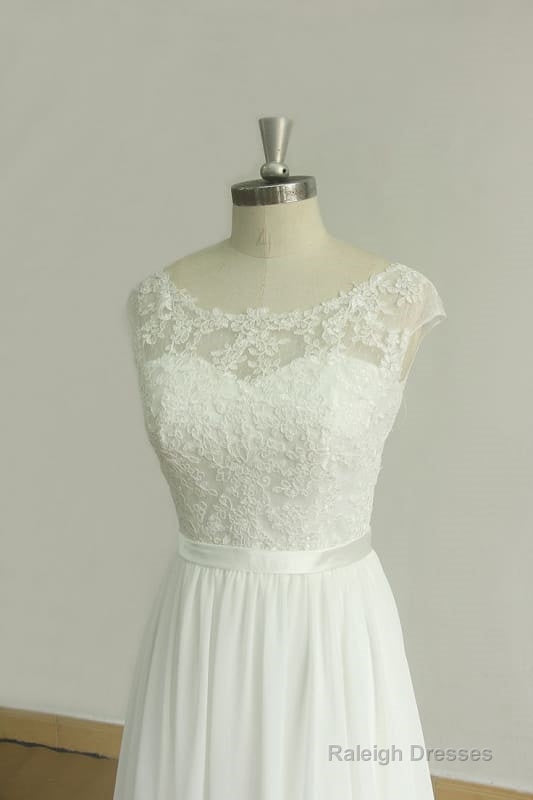 New Lace O-Neck Lace Tulle Boho Wedding Dress