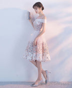 Pink Lace Tulle Short Prom Dress Pink Homecoming Dress