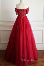 Off Shoulder Burgundy Lace Long Prom Dress Burgundy Lace Prom Dress Burgundy Prom Dress