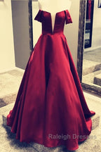 Off Shoulder Floor Length Ballgowns Prom Dresses