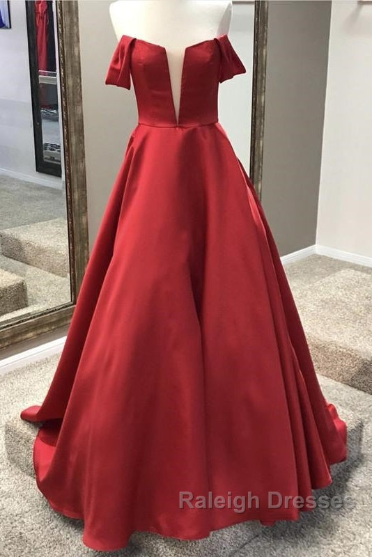 Off Shoulder Floor Length BallGowns Prom Dress