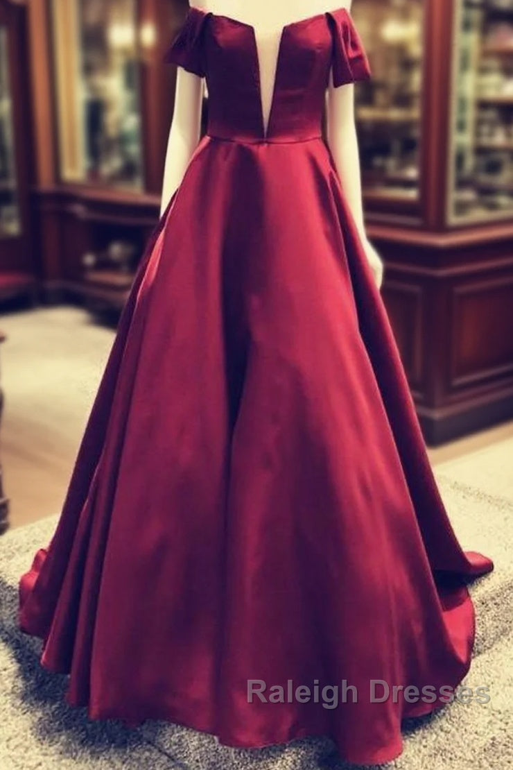 Off Shoulder Floor Length Ballgowns Prom Dresses Main image