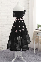 Off Shoulder High Low Fashionable Prom Dresses Homecoming Dress Lovely Prom Dress